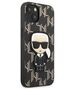 Original Case IPHONE 13 Karl Lagerfeld Hardcase Monogram Ikonik Patch black 3666339049379