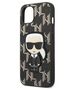 Original Case IPHONE 13 Karl Lagerfeld Hardcase Monogram Ikonik Patch black 3666339049379