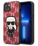 Original Case IPHONE 13 Karl Lagerfeld Hardcase Monogram Ikonik Patch red 3666339049416