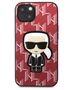 Original Case IPHONE 13 Karl Lagerfeld Hardcase Monogram Ikonik Patch red 3666339049416