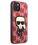 Original Case IPHONE 13 Karl Lagerfeld Hardcase Monogram Ikonik Patch red 3666339049416