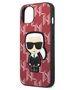 Original Case IPHONE 13 Karl Lagerfeld Hardcase Monogram Ikonik Patch red 3666339049416