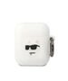 Case APPLE AIRPODS Karl Lagerfeld Silicone Choupette Head 3D white 3666339087920