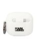 Case APPLE AIRPODS 3 Karl Lagerfeld Silicone Choupette Head 3D white 3666339087944