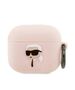 Case APPLE AIRPODS 3 Karl Lagerfeld Silicone Karl Head 3D light pink 3666339087883