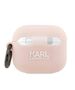 Case APPLE AIRPODS 3 Karl Lagerfeld Silicone Karl Head 3D light pink 3666339087883