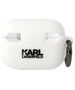 Case APPLE AIRPODS PRO 2 Karl Lagerfeld Silicone Choupette Head 3D white 3666339099275