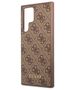 Original Case SAMSUNG GALAXY S23 ULTRA Guess Hard Case 4G Metal Gold Logo (GUHCS23LG4GFBR) brown 3666339117009