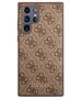 Original Case SAMSUNG GALAXY S23 ULTRA Guess Hard Case 4G Metal Gold Logo (GUHCS23LG4GFBR) brown 3666339117009