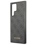 Original Case SAMSUNG GALAXY S23 ULTRA Guess Hard Case 4G Metal Gold Logo (GUHCS23LG4GFGR) gray 3666339116972