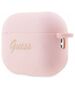 Original Case APPLE AIRPODS PRO 2 Guess Silicone Charm Heart Collection (GUAP2LSCHSP) pink 3666339111014