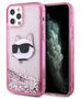 Original Case IPHONE 12 / 12 PRO Karl Lagerfeld Hardcase Glitter Choupette Head (KLHCP12MLNCHCP) pink 3666339119065