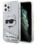 Original Case IPHONE 12 / 12 PRO Karl Lagerfeld Hardcase Glitter Choupette Head (KLHCP12MLNCHCS) silver 3666339119058