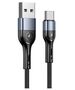 Cable 2A 1m USB - USB-C Usams U55 SJ449USB01 (US-SJ449) black 6958444912523