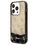 Original Case IPHONE 14 PRO Guess Hardcase Liquid Glitter 4G Transculent (GUHCP14LLC4PSGK) black 3666339116217