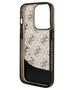 Original Case IPHONE 14 PRO Guess Hardcase Liquid Glitter 4G Transculent (GUHCP14LLC4PSGK) black 3666339116217