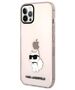 Original Case IPHONE 12 / 12 PRO Karl Lagerfeld Hardcase Ikonik Choupette (KLHCP12MHNCHTCP) pink 3666339119096