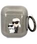 Original Case APPLE AIRPODS Karl Lagerfeld Gliter Karl&Choupette (KLA2HNKCTGK) black 3666339088132