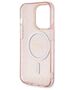 Original Case IPHONE 14 PRO Guess Hardcase Glitter Gold MagSafe (GUHMP14LHCMCGP) pink 3666339125882