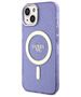 Original Case IPHONE 14 PLUS Guess Hardcase Glitter Gold MagSafe (GUHMP14MHCMCGU) purple 3666339125677