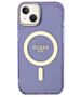 Original Case IPHONE 14 PLUS Guess Hardcase Glitter Gold MagSafe (GUHMP14MHCMCGU) purple 3666339125677