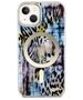 Original Case IPHONE 14 Guess Hardcase Leopard MagSafe (GUHMP14SHLEOPWB) blue 3666339115715