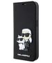 Original Case IPHONE 14 Karl Lagerfeld Bookcase Saffiano Karl & Choupette (KLBKP14SSANKCPK) black 3666339122782