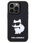 Original Case IPHONE 14 PRO MAX Karl Lagerfeld Hardcase Rubber Choupette 3D (KLHCP14X3DRKHNK) black 3666339122690