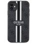 Original Case IPHONE 11 / XR Guess Hardcase 4G Printed Stripe MagSafe (GUHMN61P4RPSK) black 3666339119614