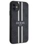 Original Case IPHONE 11 / XR Guess Hardcase 4G Printed Stripe MagSafe (GUHMN61P4RPSK) black 3666339119614