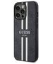 Original Case IPHONE 13 PRO Guess Hardcase 4G Printed Stripe MagSafe (GUHMP13LP4RPSK) black 3666339119652