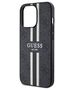 Original Case IPHONE 13 PRO Guess Hardcase 4G Printed Stripe MagSafe (GUHMP13LP4RPSK) black 3666339119652