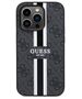 Original Case IPHONE 14 PRO Guess Hardcase 4G Printed Stripe MagSafe (GUHMP14LP4RPSK) black 3666339119690