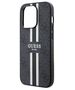 Original Case IPHONE 14 PRO Guess Hardcase 4G Printed Stripe MagSafe (GUHMP14LP4RPSK) black 3666339119690