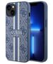 Original Case IPHONE 14 PLUS Guess Hardcase 4G Printed Stripe MagSafe (GUHMP14MP4RPSB) blue 3666339119980