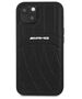 Case IPHONE 13 Mercedes AMG Hardcase Leather Curved Lines black 3666339018986