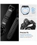 Strap for SAMSUNG GALAXY WATCH 6 CLASSIC (43MM) Spigen Rugged Armor "Pro" Matte black 8809896748049