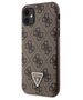 Original Case IPHONE 11 / XR Guess Hardcase Crossbody 4G Metal Logo (GUHCN61P4TDSCPW) brown 3666339146849