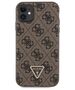 Original Case IPHONE 11 / XR Guess Hardcase Crossbody 4G Metal Logo (GUHCN61P4TDSCPW) brown 3666339146849