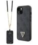 Original Case IPHONE 14 Guess Hardcase Crossbody 4G Metal Logo (GUHCP14SP4TDSCPK) black 3666339146764