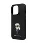 Original Case IPHONE 13 PRO MAX Karl Lagerfeld Silicone Ikonik Metal Pin (KLHCP13XSMHKNPK) black 3666339165949