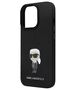 Original Case IPHONE 14 PRO Karl Lagerfeld Silicone Ikonik Metal Pin (KLHCP14LSMHKNPK) black 3666339165970