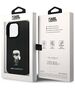 Original Case IPHONE 14 PRO Karl Lagerfeld Silicone Ikonik Metal Pin (KLHCP14LSMHKNPK) black 3666339165970