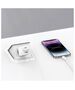 Wall Charger USAMS 2xUSB-C+1xUSB 65W (only head) GaN PD3.0 +QC3.0 Fast Charging gradient purple Sandru Series CC180TC03 (US-CC180) 6958444905181