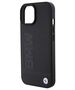 Original Case APPLE IPHONE 15 PLUS BMW Hardcase Leather Hot Stamp MagSafe (BMHMP15MSLLBK) black 3666339145354