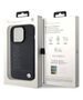 Original Case APPLE IPHONE 15 PRO MAX BMW Hardcase Leather Hot Stamp MagSafe (BMHMP15XSLLBK) black 3666339145378