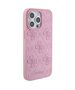 Original Case APPLE IPHONE 15 PRO Guess Hardcase Leather 4G Stamped (GUHCP15LP4EPMP) pink 3666339150327