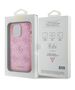 Original Case APPLE IPHONE 15 PRO Guess Hardcase Leather 4G Stamped (GUHCP15LP4EPMP) pink 3666339150327