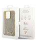 Original Case APPLE IPHONE 15 PRO Guess Hardcase Disco Metal Script (GUHCP15LPMSDGSD) gold 3666339173593