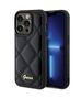 Original Case APPLE IPHONE 15 PRO Guess Hardcase Quilted Metal Logo (GUHCP15LPSQSQSK) black 3666339149628